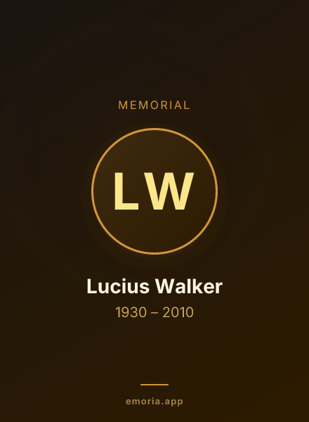 Memorial portrait of Lucius Walker