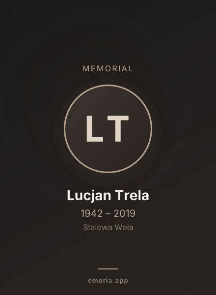 Memorial portrait of Lucjan Trela