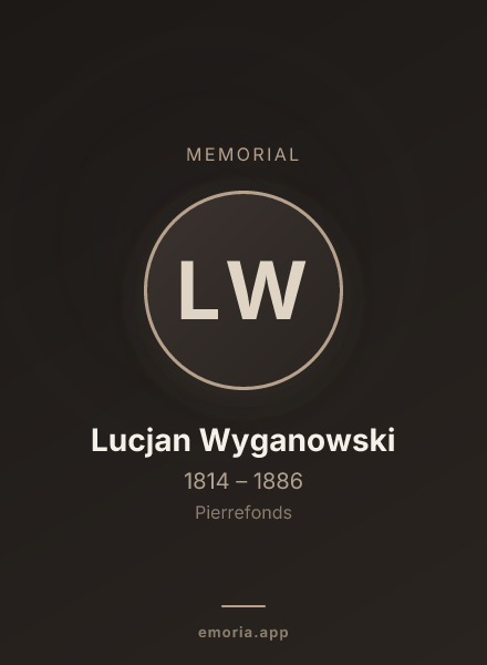 Memorial portrait of Lucjan Wyganowski