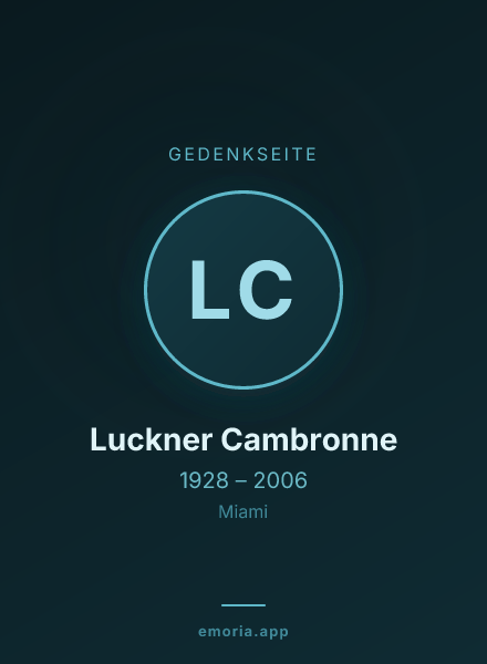 Gedenkportrait von Luckner Cambronne