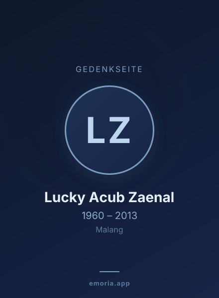 Gedenkportrait von Lucky Acub Zaenal