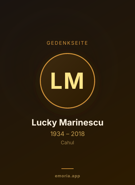Gedenkportrait von Lucky Marinescu