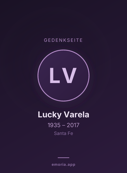 Gedenkportrait von Lucky Varela