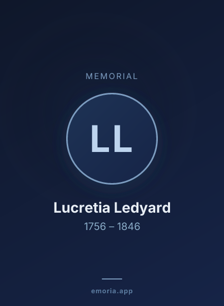Memorial portrait of Lucretia Ledyard