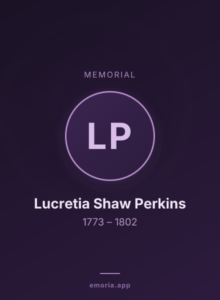Memorial portrait of Lucretia Shaw Perkins