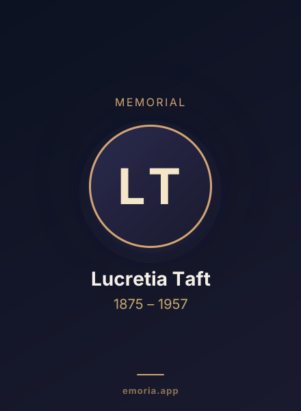 Memorial portrait of Lucretia Taft