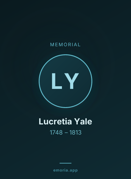 Memorial portrait of Lucretia Yale