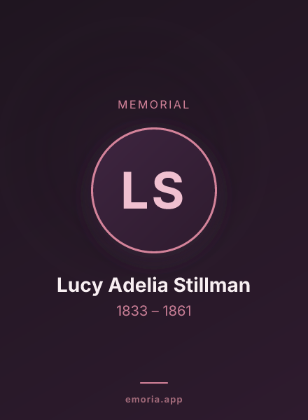 Memorial portrait of Lucy Adelia Stillman