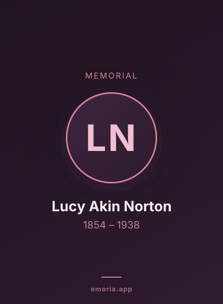 Memorial portrait of Lucy Akin Norton