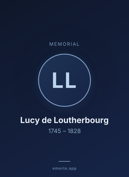 Memorial portrait of Lucy de Loutherbourg