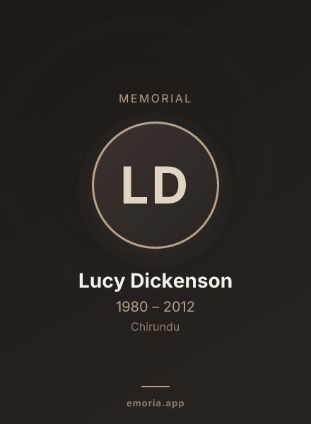 Memorial portrait of Lucy Dickenson