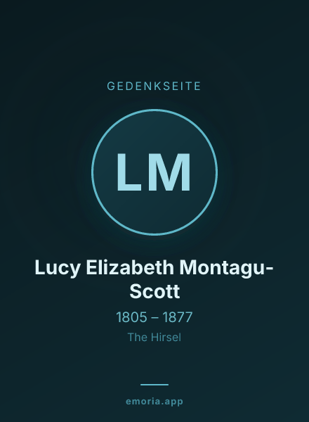 Gedenkportrait von Lucy Elizabeth Montagu-Scott