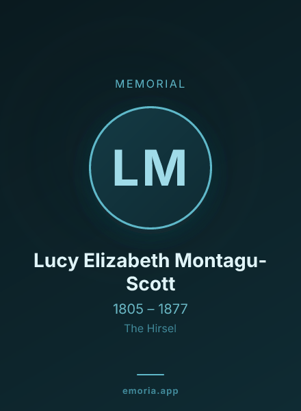 Memorial portrait of Lucy Elizabeth Montagu-Scott