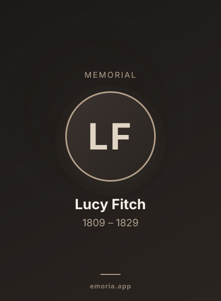 Memorial portrait of Lucy Fitch