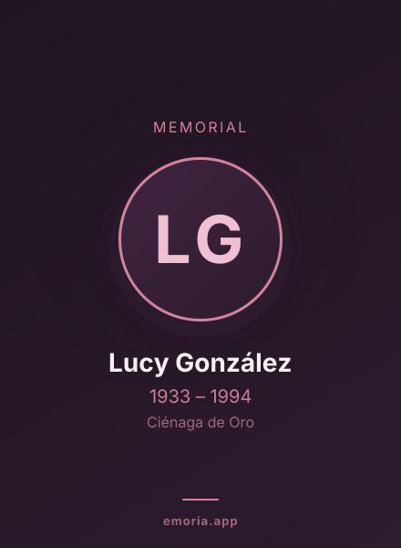 Memorial portrait of Lucy González