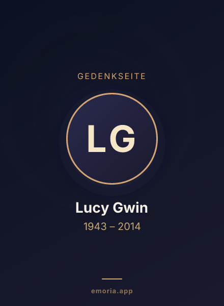 Gedenkportrait von Lucy Gwin