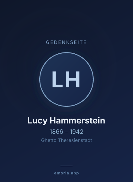 Gedenkportrait von Lucy Hammerstein