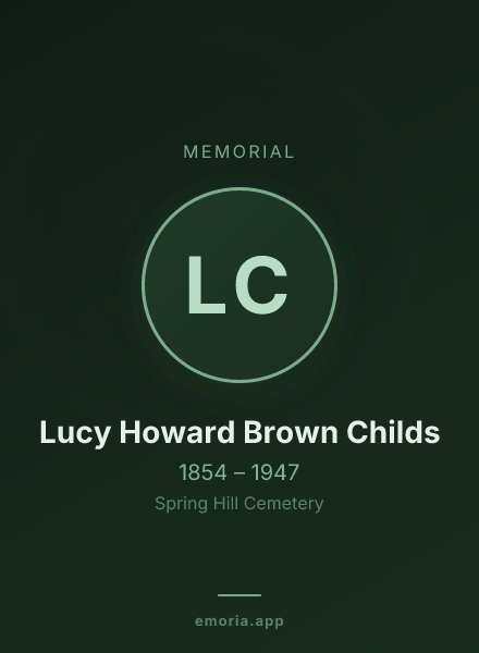 Memorial portrait of Lucy Howard Brown Childs