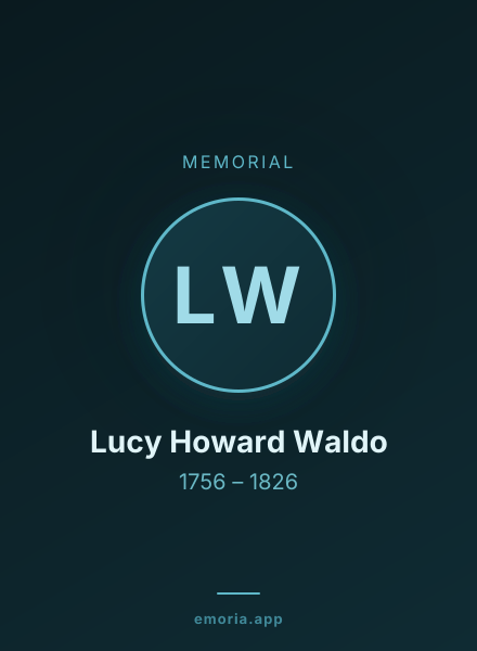 Memorial portrait of Lucy Howard Waldo