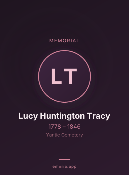 Memorial portrait of Lucy Huntington Tracy