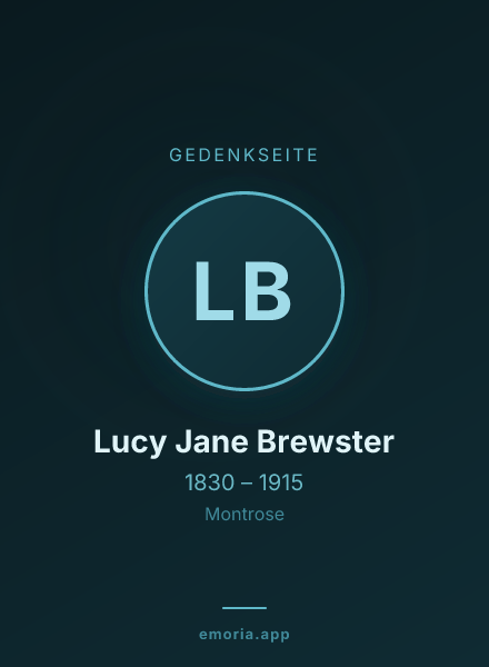 Gedenkportrait von Lucy Jane Brewster