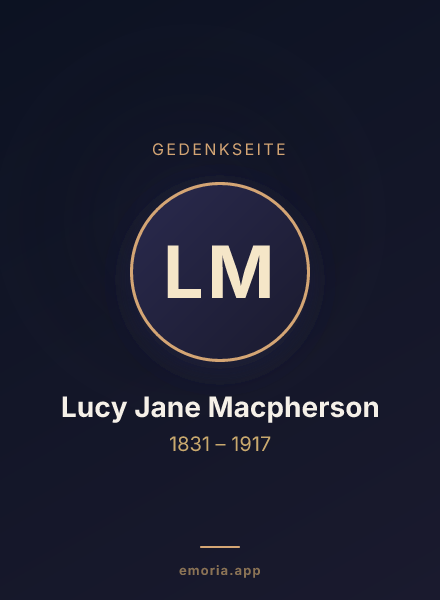 Gedenkportrait von Lucy Jane Macpherson