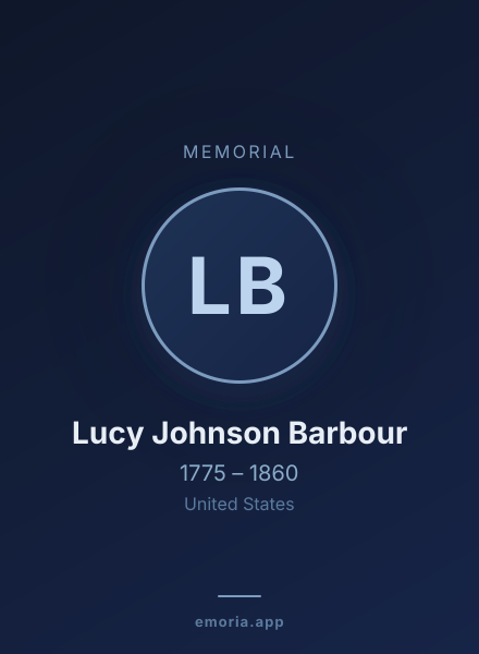 Memorial portrait of Lucy Johnson Barbour