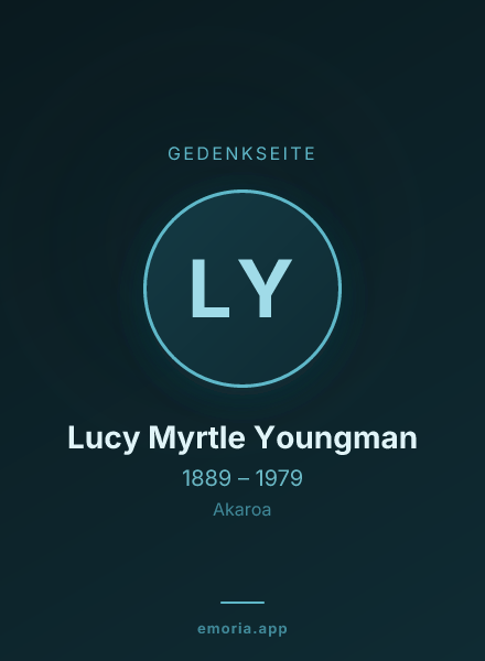 Gedenkportrait von Lucy Myrtle Youngman