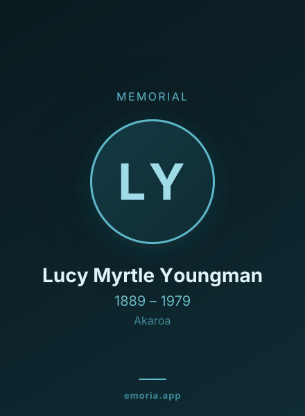 Memorial portrait of Lucy Myrtle Youngman