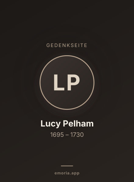Gedenkportrait von Lucy Pelham
