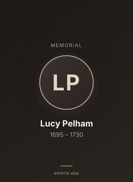 Memorial portrait of Lucy Pelham