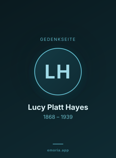 Gedenkportrait von Lucy Platt Hayes