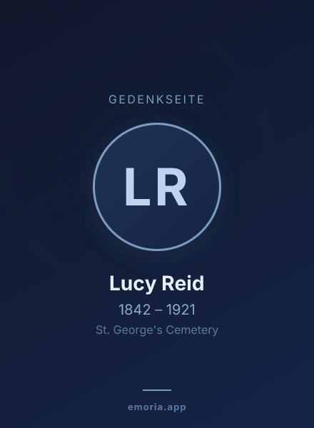 Gedenkportrait von Lucy Reid