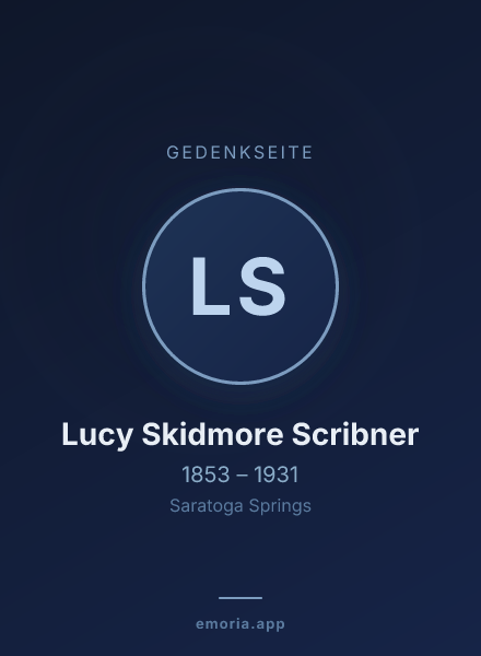 Gedenkportrait von Lucy Skidmore Scribner