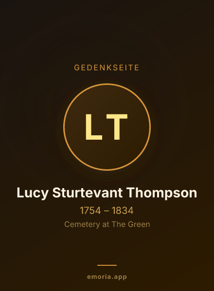 Gedenkportrait von Lucy Sturtevant Thompson