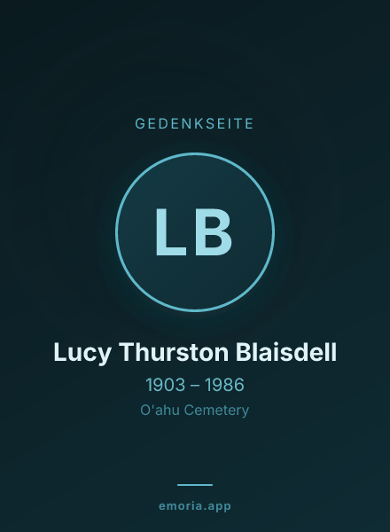 Gedenkportrait von Lucy Thurston Blaisdell