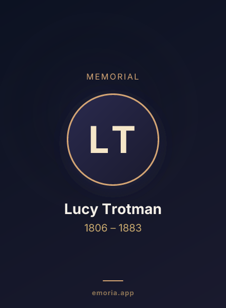 Memorial portrait of Lucy Trotman