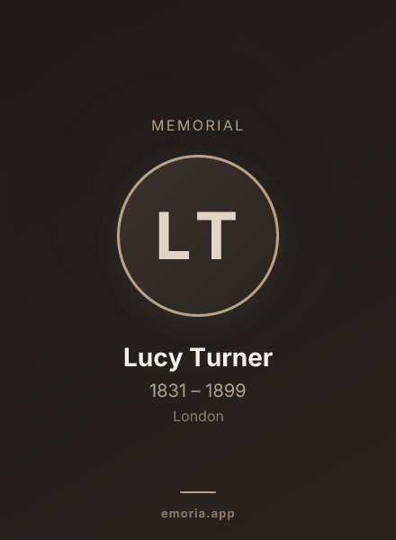 Memorial portrait of Lucy Turner
