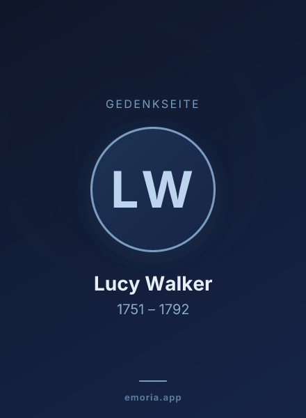 Gedenkportrait von Lucy Walker