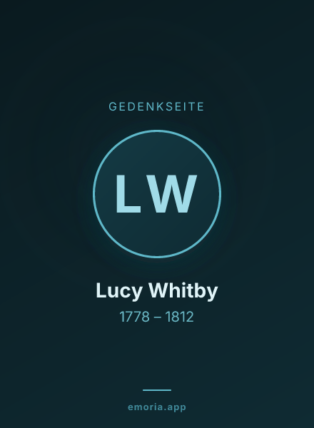 Gedenkportrait von Lucy Whitby