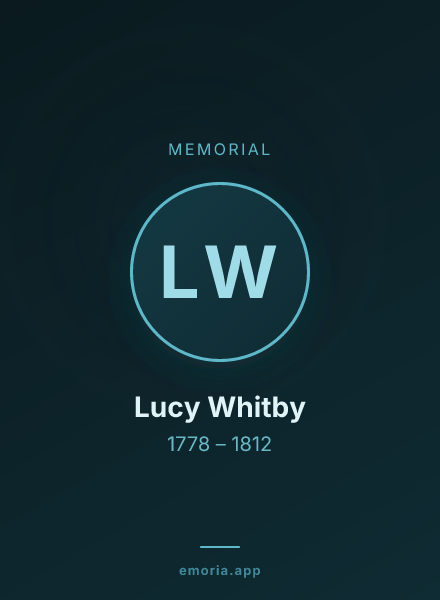 Memorial portrait of Lucy Whitby