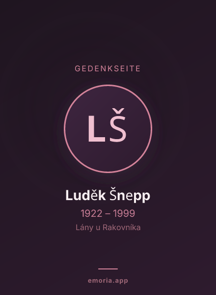 Gedenkportrait von Luděk Šnepp