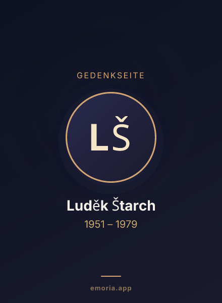 Gedenkportrait von Luděk Štarch