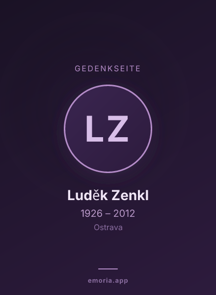 Gedenkportrait von Luděk Zenkl