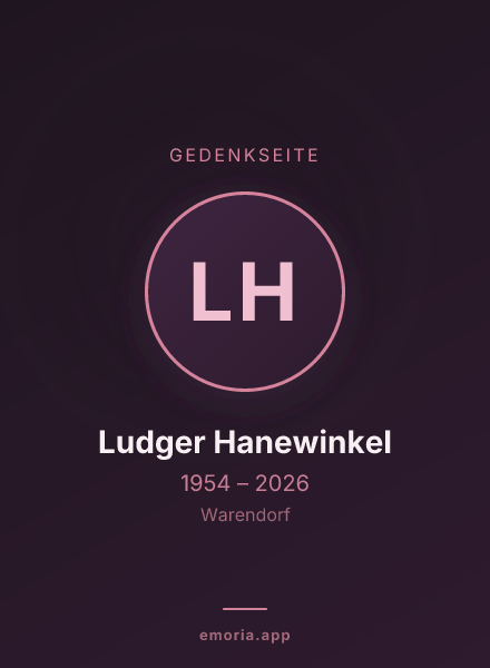 Gedenkportrait von Ludger Hanewinkel