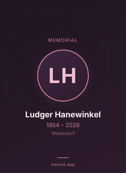 Memorial portrait of Ludger Hanewinkel