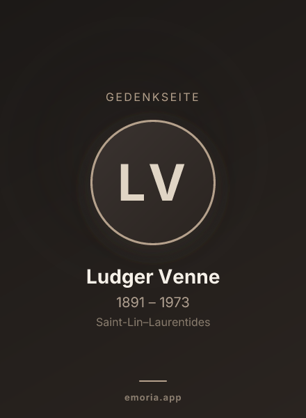 Gedenkportrait von Ludger Venne