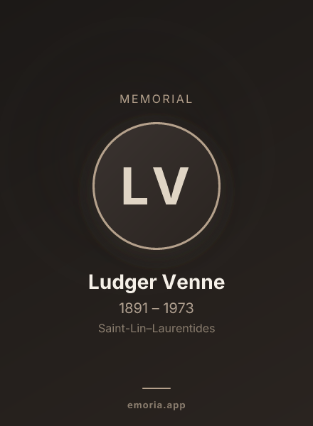 Memorial portrait of Ludger Venne
