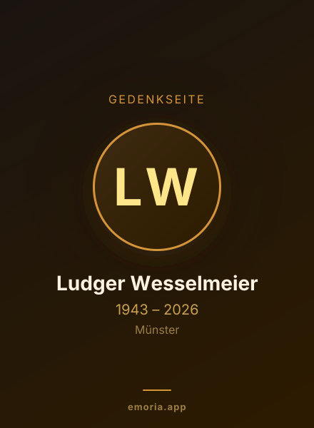 Gedenkportrait von Ludger Wesselmeier