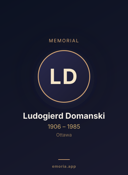 Memorial portrait of Ludogierd Domanski